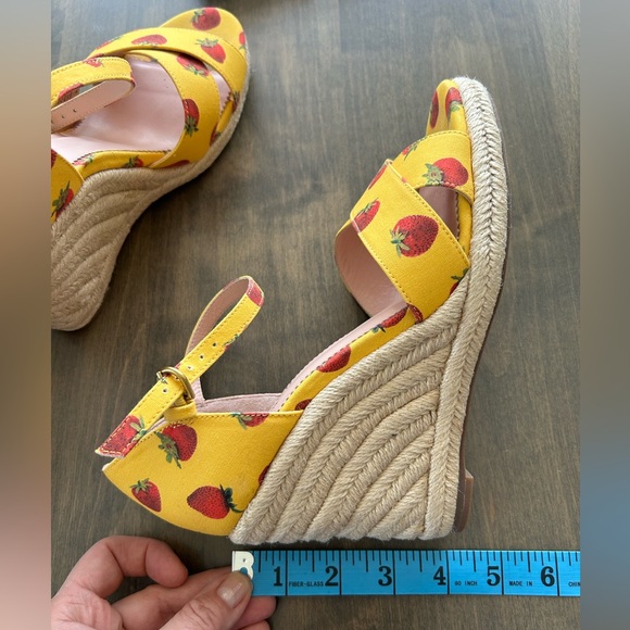 ⭐️⭐️ Host pick⭐️⭐️🍓J. Crew x Edie Parker Strawberry Espadrilele🍓 - Picture 2 of 14